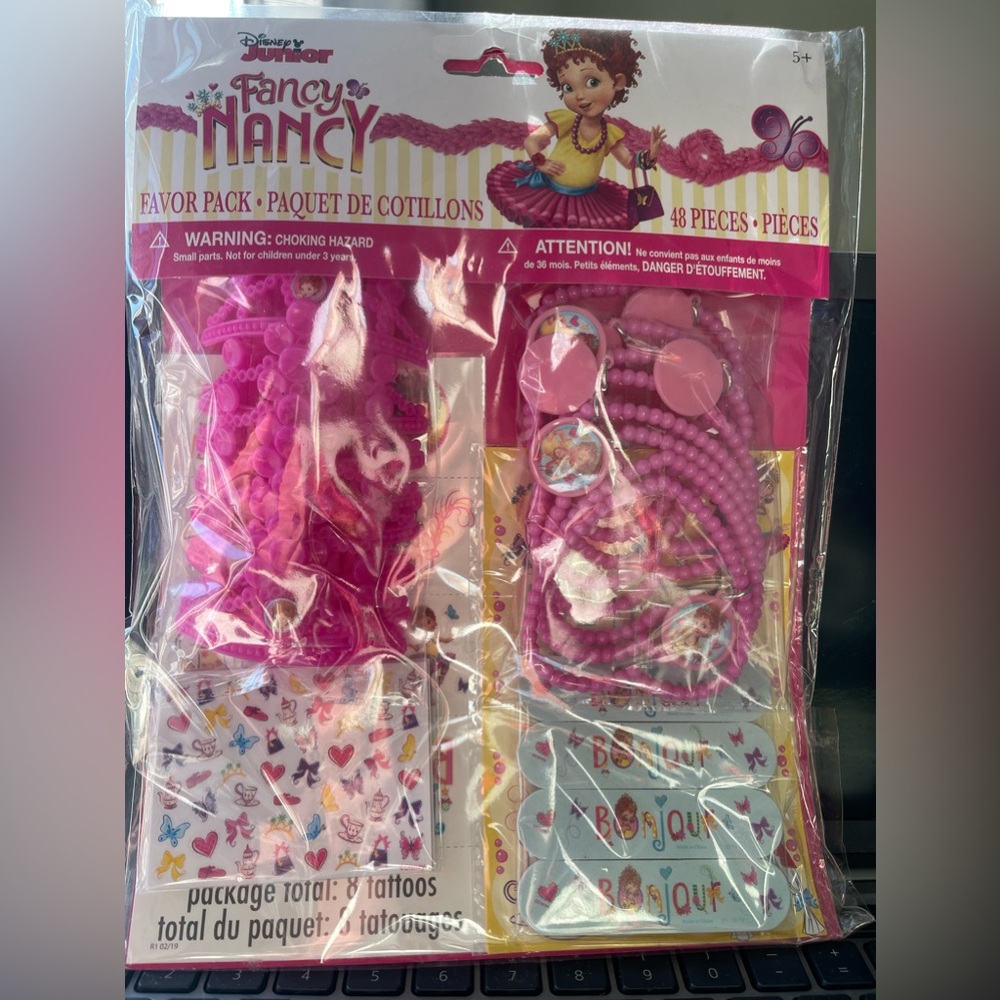 New in Package 48 piece Fancy Nancy party favors.
